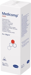MEDICOMP EXTRA 6 fach S30 5x5cm unsteril, 100 Stück