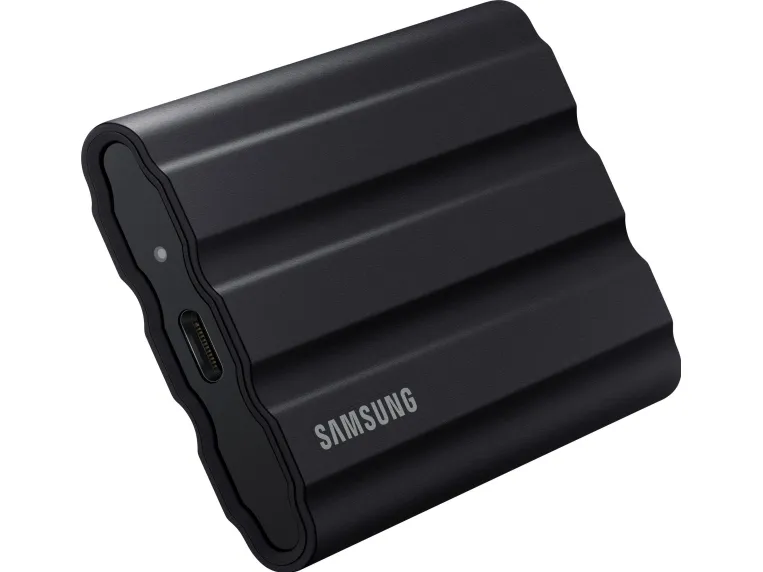 Samsung T7 Shield MU-PE4T0S - SSD - krypteret - 4 TB - ekstern (bærbar) - USB 3.2 Gen 2 (USB-C stikforbindelse) - 256-bit AES - sort