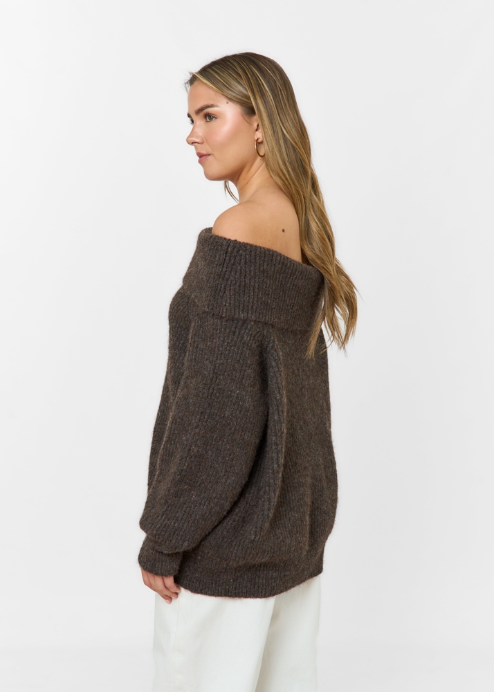 Nina trui choco bruin