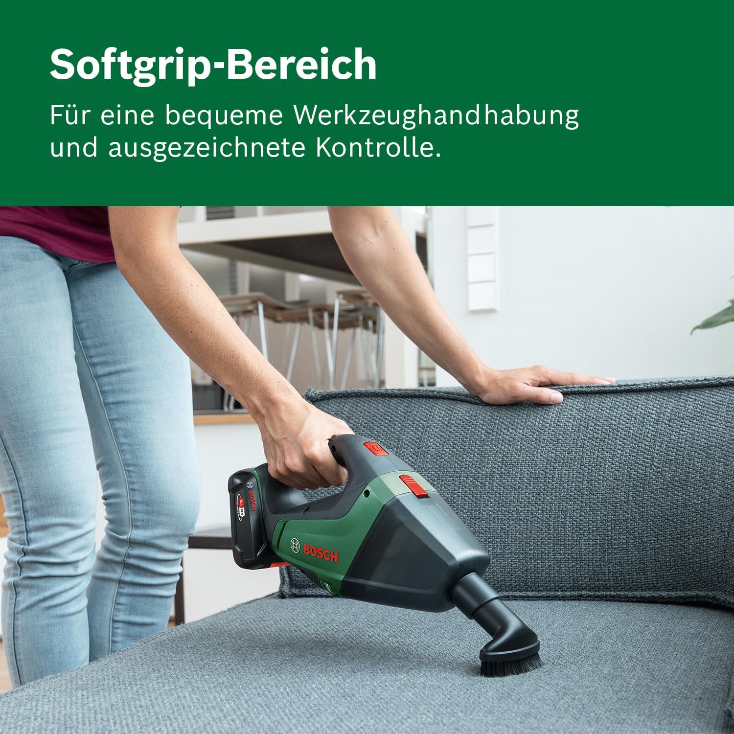Bosch Akku Staubsauger UniversalVac 18 (2,5 Ah Akku, 18 Volt System, im Karton)