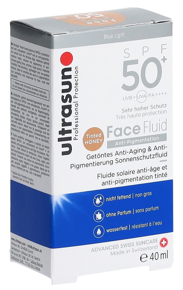 ULTRASUN Face Fluid Anti-Pigment<br>40 ml, SPF50+ tinted