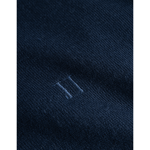 Les Deux Greyson Merino Striktrøje, Dark Navy, S