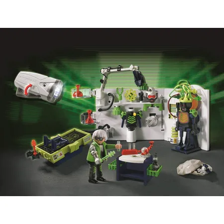 PLAYMOBIL® 4880 Top Agents Robo-Gangster Labor mit Multifunktionstaschenlampe
