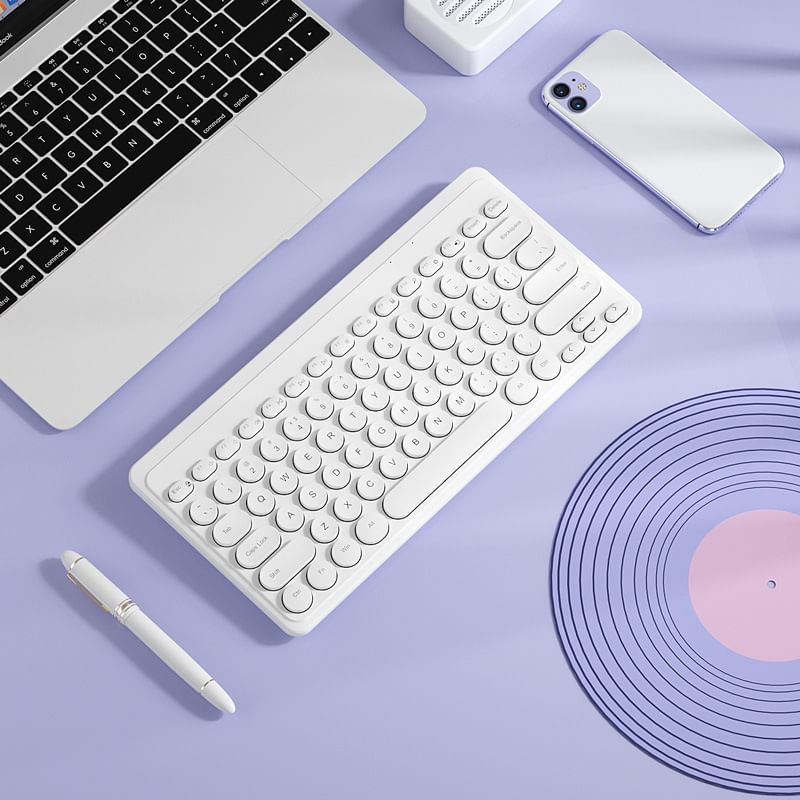 HOMTEC - USB oplaadbaar draadloos toetsenbord