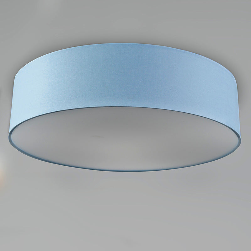 QAZQA Plafondlamp blauw 40 cm incl. LED - Drum LED