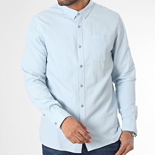 Chemise Manches Longues Dariel 10716298D Bleu Clair