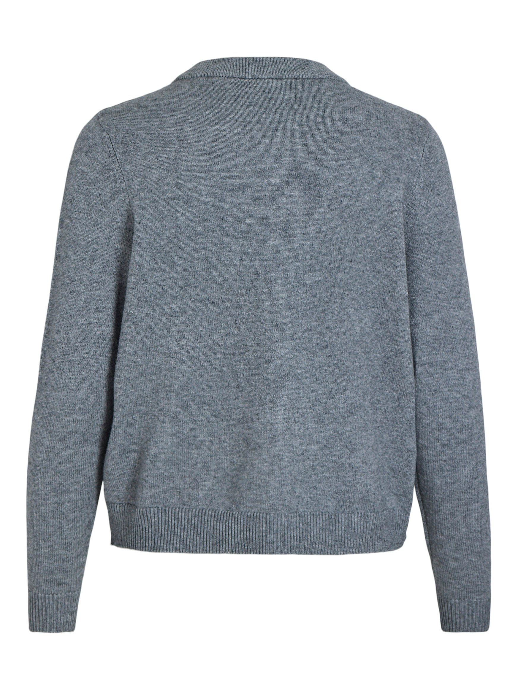 Vila  Vililo L/S O-Neck cardigan - Medium Grey Melange