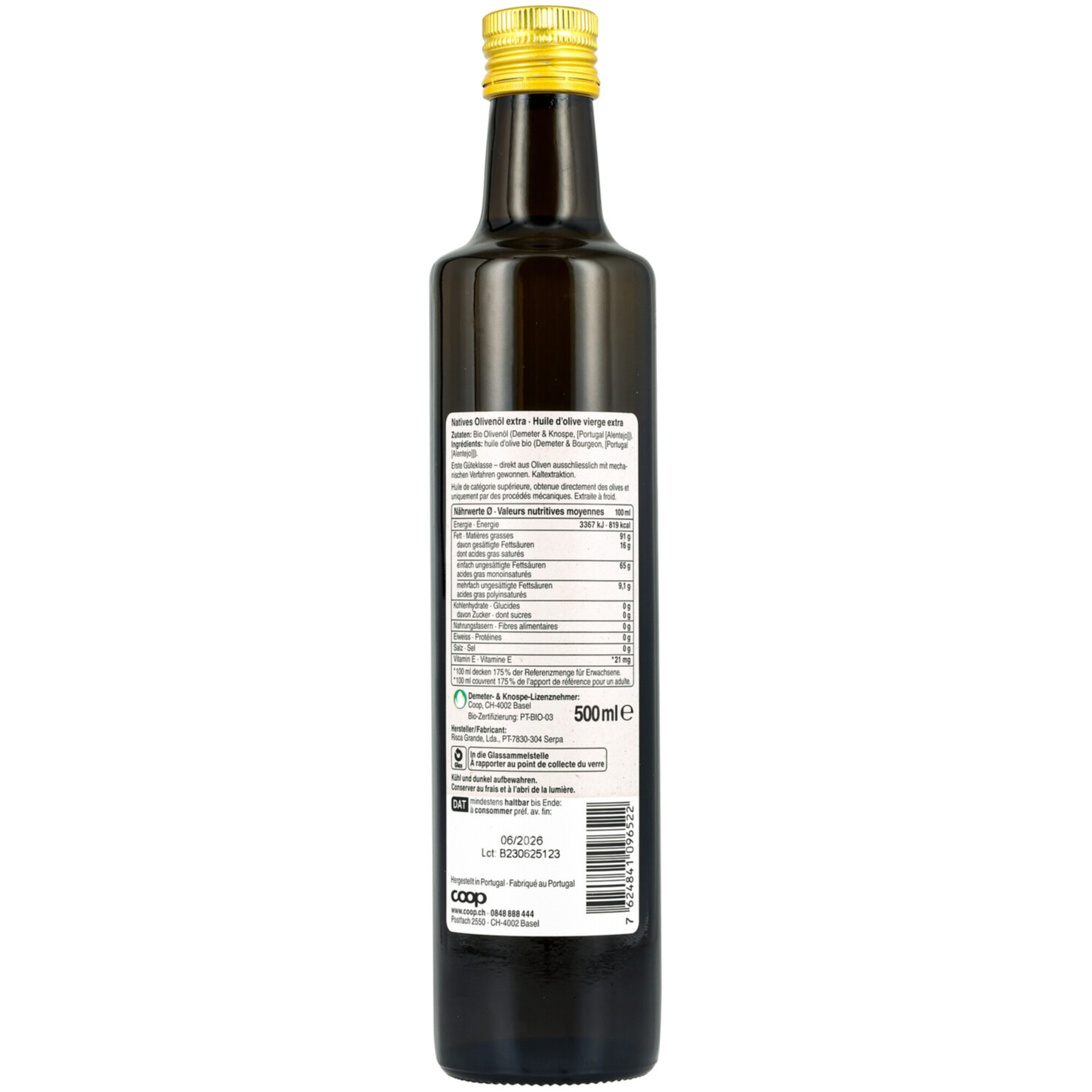 Naturaplan Demeter Bio Olivenöl extra vergine