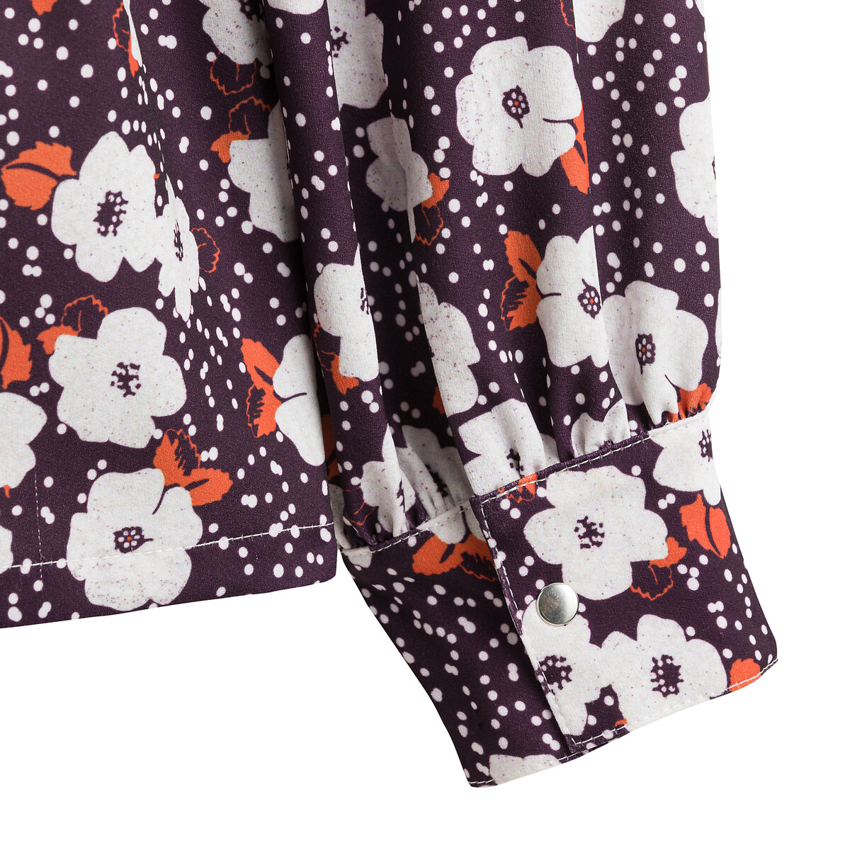 ROSEANNA x LA REDOUTE<br>Blusa com gola claudine, estampa floral