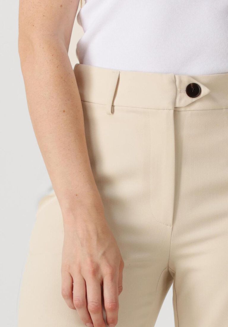 beige co'couture wijde broek vola long wide pant