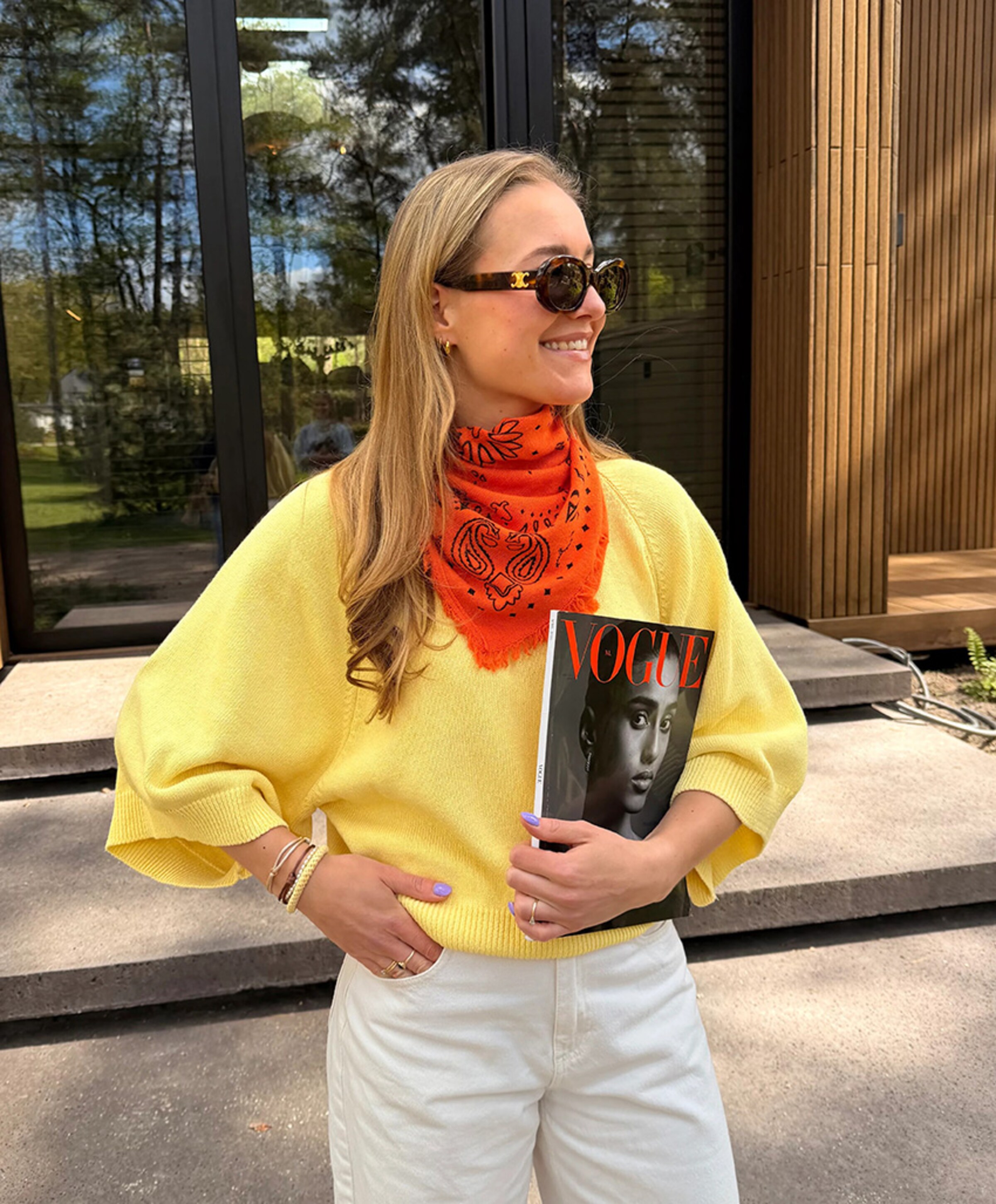 Studio Lavendel Dames sjaal oranje