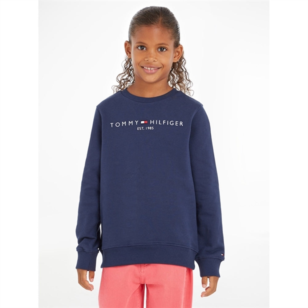 Køb Tommy Hilfiger Essential Sweatshirt Twilight Navy