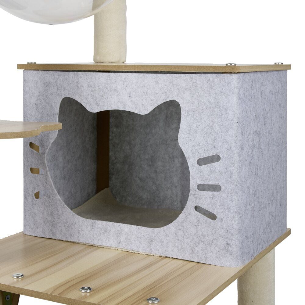 Arbre à chat avec couchages/griffoirs/balle 48x48xH120cm