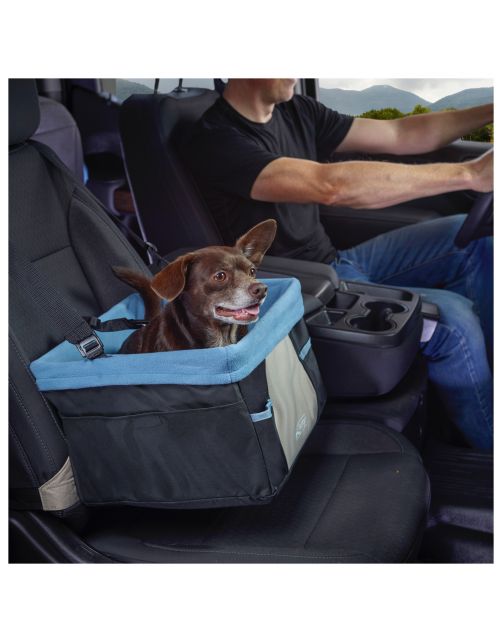 Kurgo Rover Booster Seat - Hondenautoaccessoire - Zwart Beige Tot 13.6 Kg