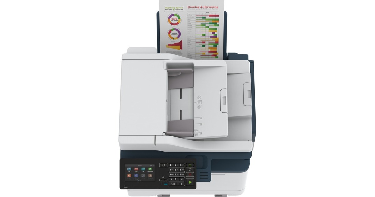 XeroxC315 all-in-one kleurenlaserprinter  (Grijs/blauw, Scannen, Kopiëren, Faxen, LAN, Wi-Fi)