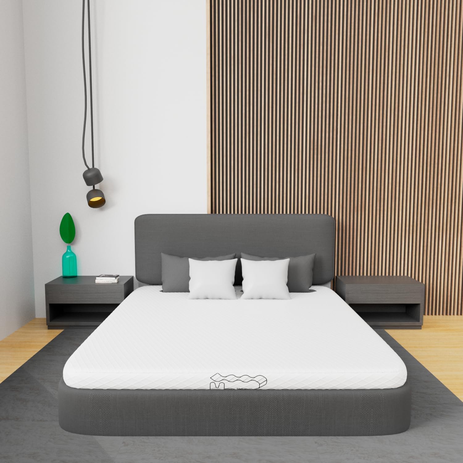 Matratze 180x200, 7-Zonen Viscoschaum Matratze |10 cm Hoch, 2 in 1 Doppelschicht Kaltschaummatratze, Abnehmbarer Stoffbezug mit Reißverschluss(180x200x10 cm)