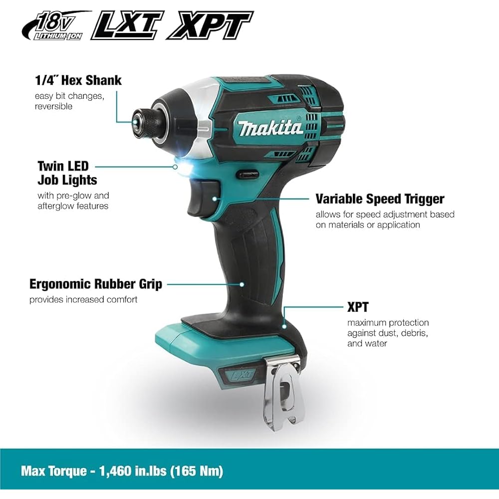 VISSEUSE À CHOCS MAKITA 18 V LI-ION 165 NM (MACHINE SEULE)- DTD152Z : Bricolage