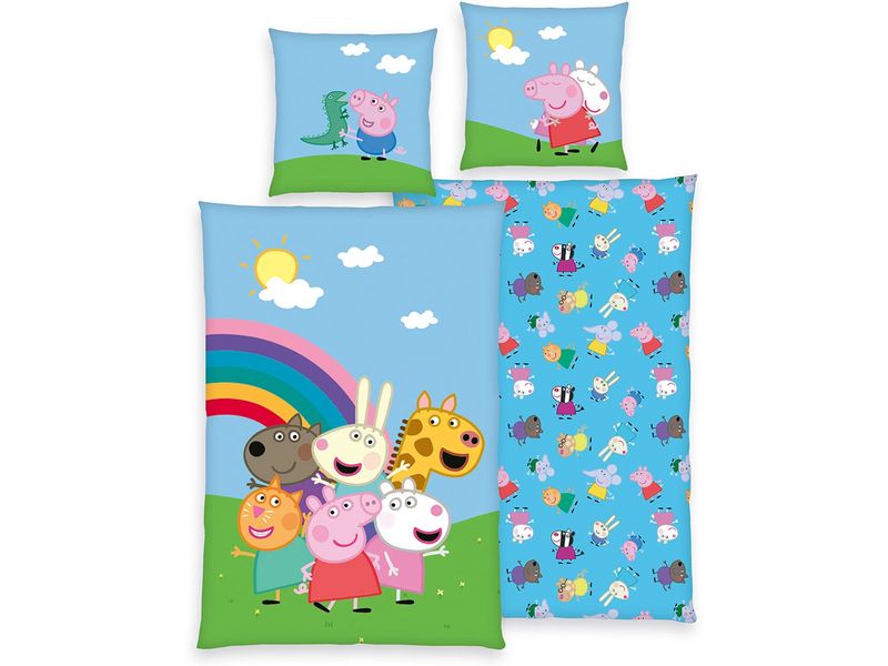 Herding Kinderbettwäsche Peppa Pig 160 x 210 cm Bettwäsche für Kinder