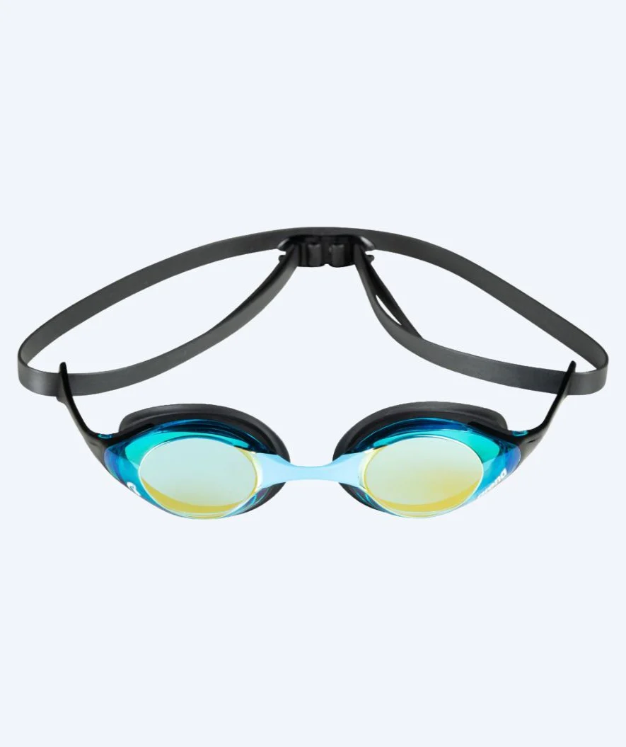 Arena svømmebriller - Cobra SWIPE Mirror - Sort/aqua