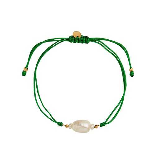 Stine A Baroque Pearl Berrie Armbånd, Green, 23 cm