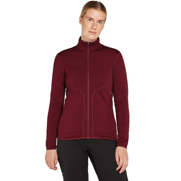 Veste polaire randonnée ICEBREAKER W 560 REALFLEECE ELEMENTAL II LS ZIP PORT