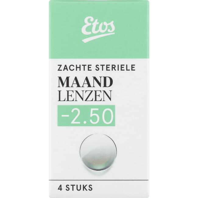 Etos zachte maandlenzen -2.50 4st