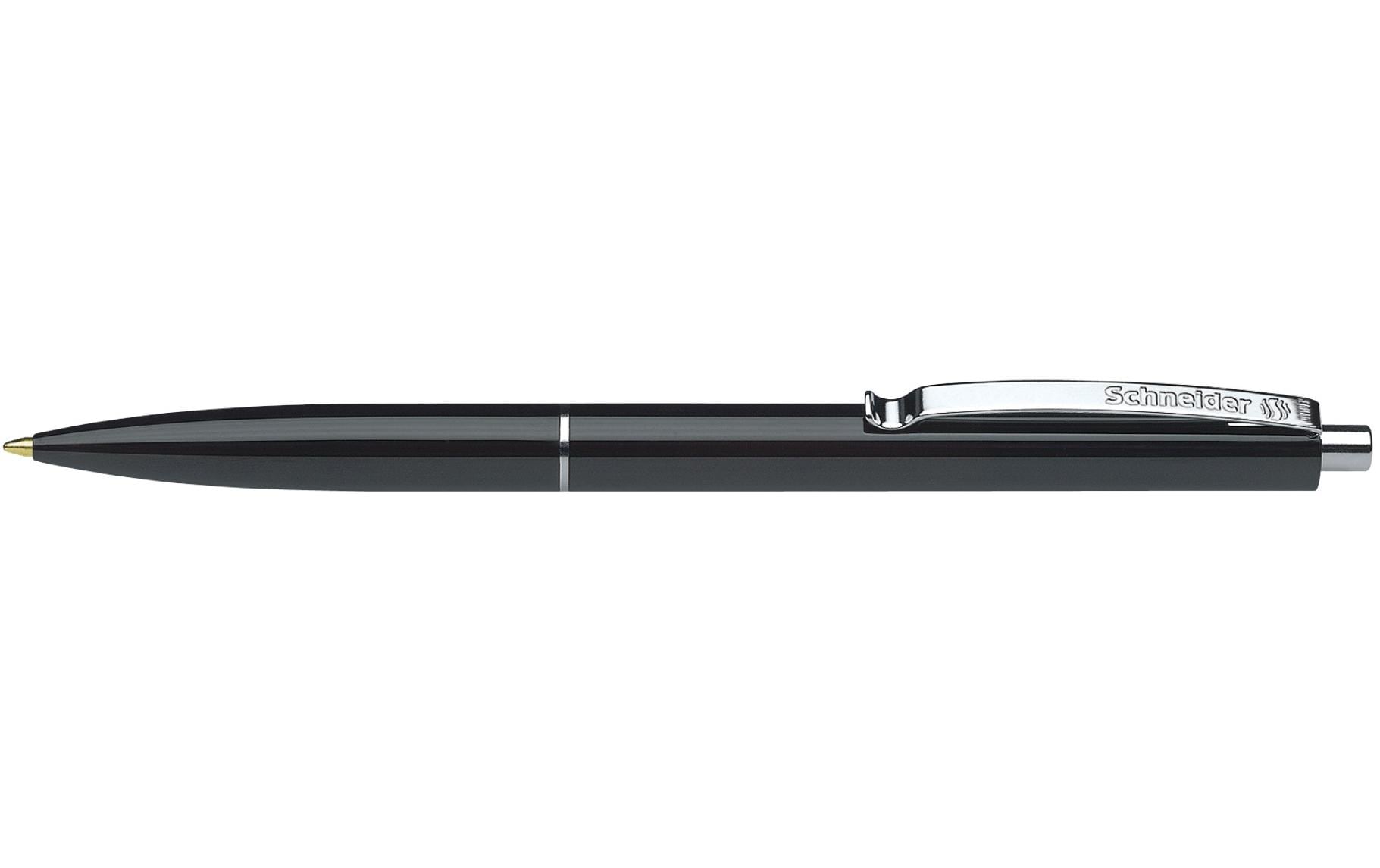 Kugelschreiber K15 Medium (M), Schwarz, 50 StückSchlanker Kugelschreiber mit stabilem Metallclip