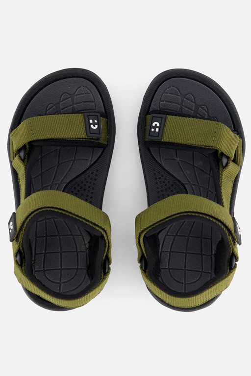 Muyters Sandalen groen Textiel