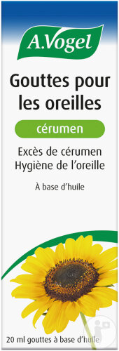 A.Vogel Gouttes Pour Les Oreilles Cérumen Flacon 20ml
