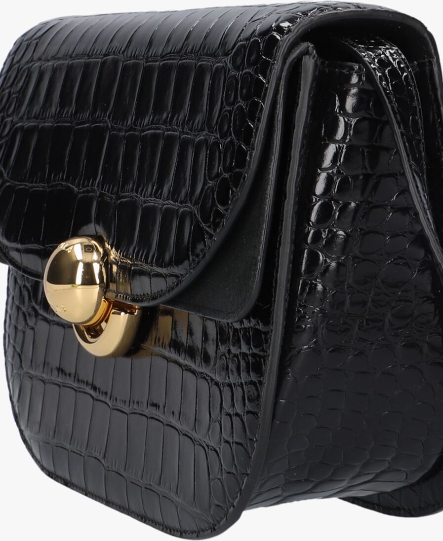 zwarte furla schoudertas sfera s crossbody round