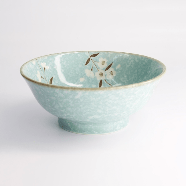 Tokyo Licht Blauwe Sakura Ramen Kom 21x9cm