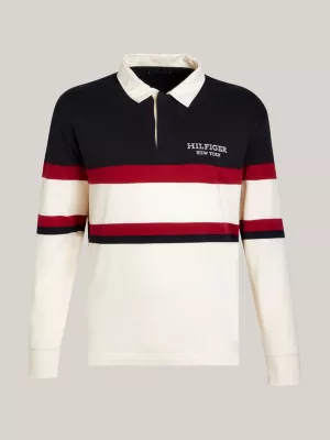 Camisa de rugby Plus Hilfiger Monotype com blocos de cores