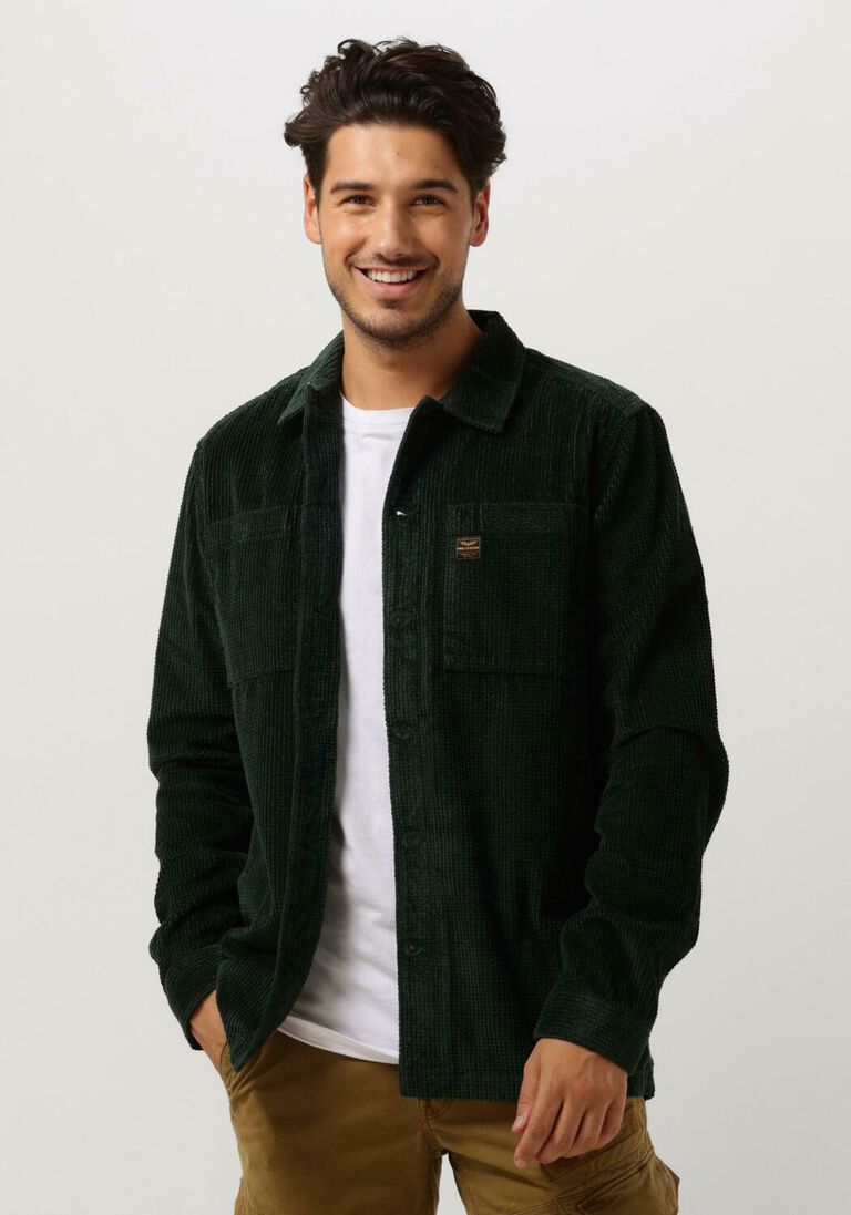 PME LEGEND groene pme legend overshirt long sleeve shirt ctn dobby corduroy
