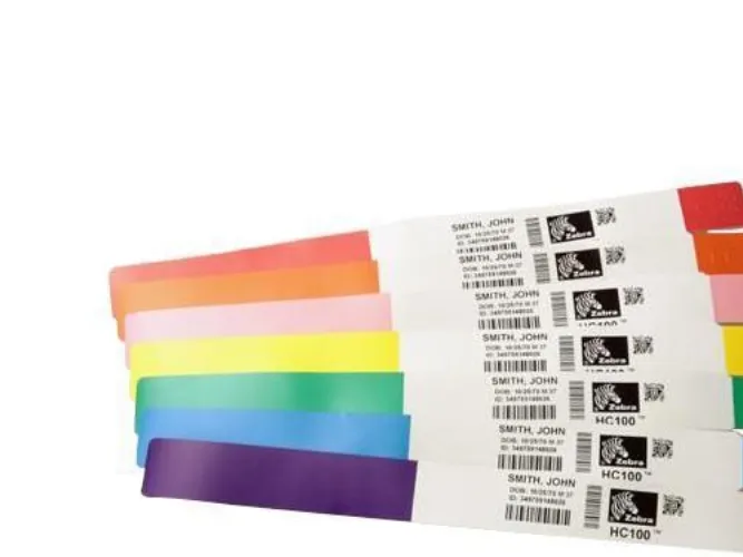 Zebra Z-Band Splash - Lilla - 25.4 x 254 mm 350 etikette(r) (1 rulle(r) x 350) vandfast armbånd - for Zebra GX420; GK Series GK420; G-Series GC420; GX Series GX420, GX430; LP 28XX; TLP 28XX