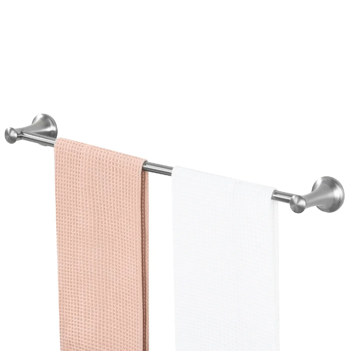 Auralum MAX AURALUM-MAX Barre porte-serviette unique 24 pouces - Acier inoxydable - Noir mat