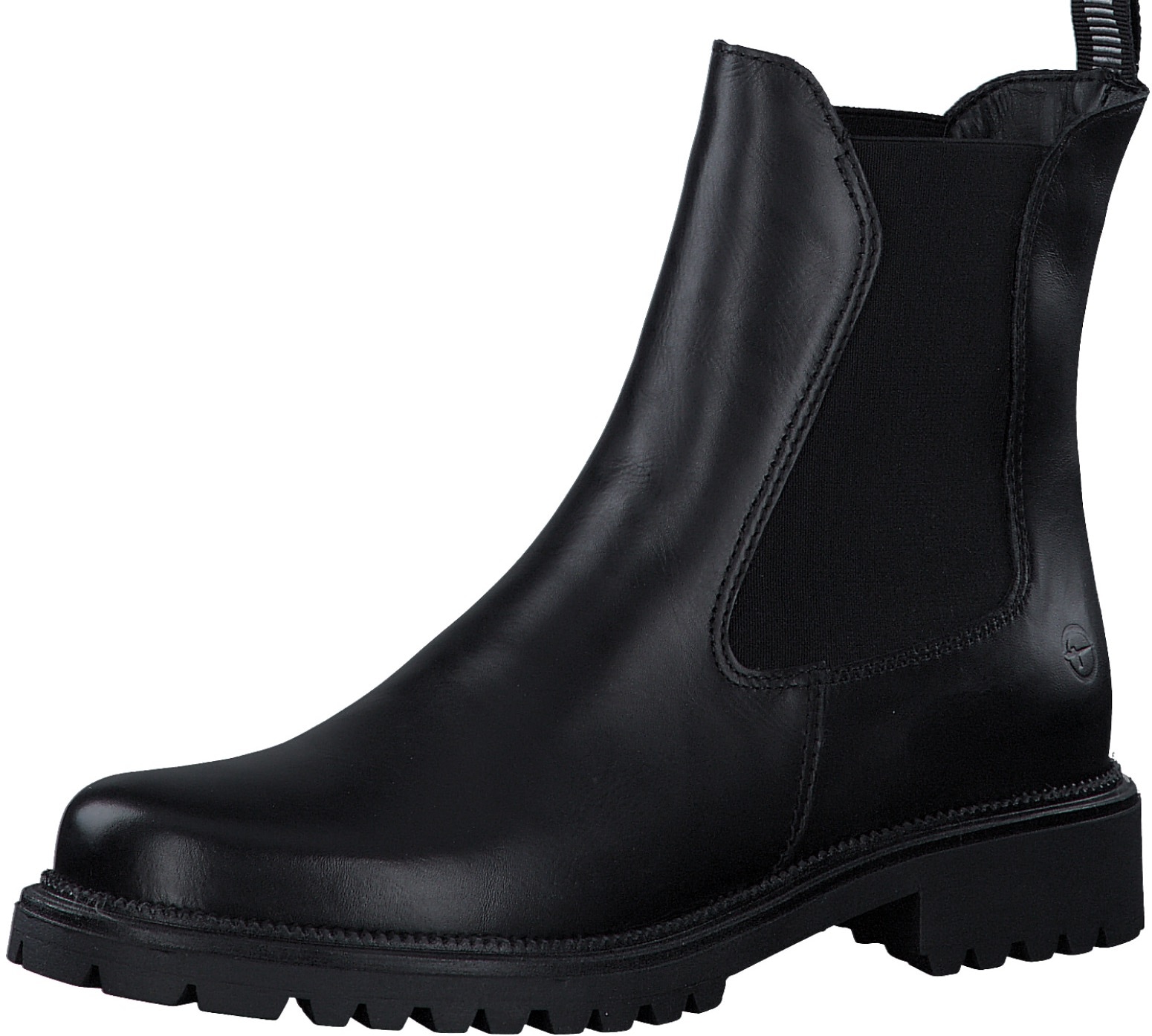 Tamaris Chelseaboots  , Blockabsatz, Schlupfboots mit beidseitigen Stretcheinsätzen