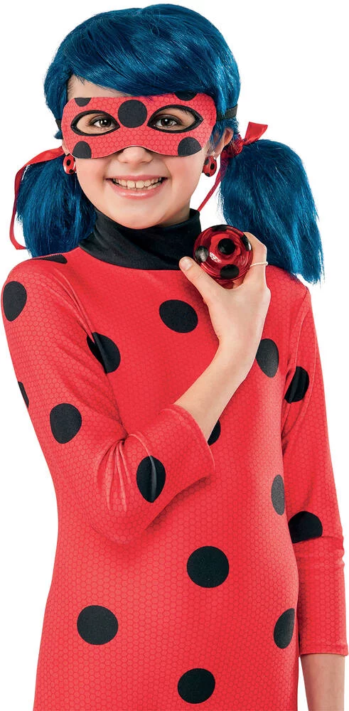 MIRACULOUS LADYBUG - DEGUISEMENT - KIT YO -YO ET BOUCLES D' OREILLES
