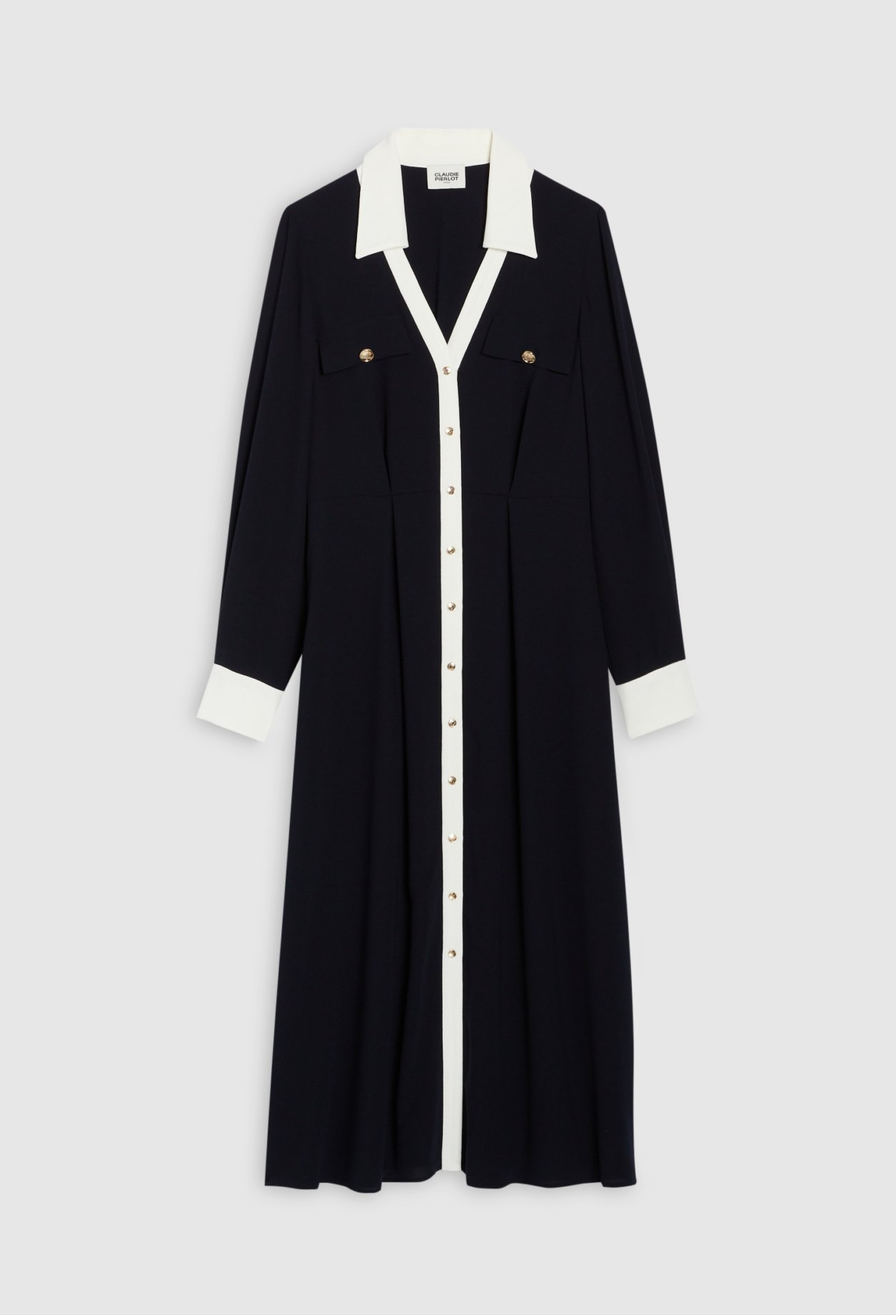Robe midi marine