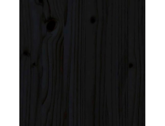 VIDAXL - Lit enfant Cadre de lit pour enfants noir 90x200 cm bois de pin massif