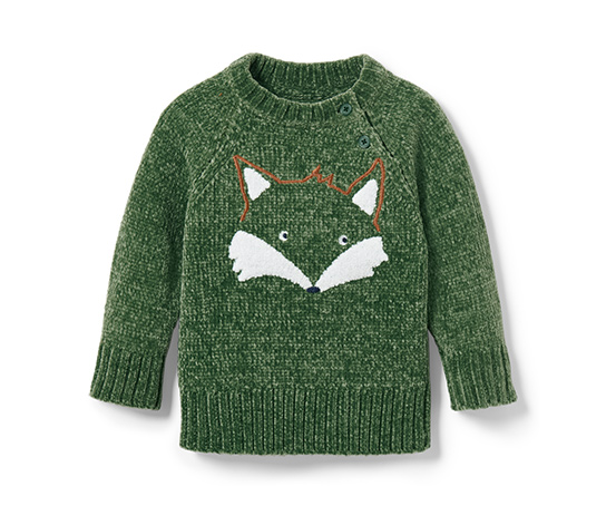 Kleinkind-Chenille-Strickpullover