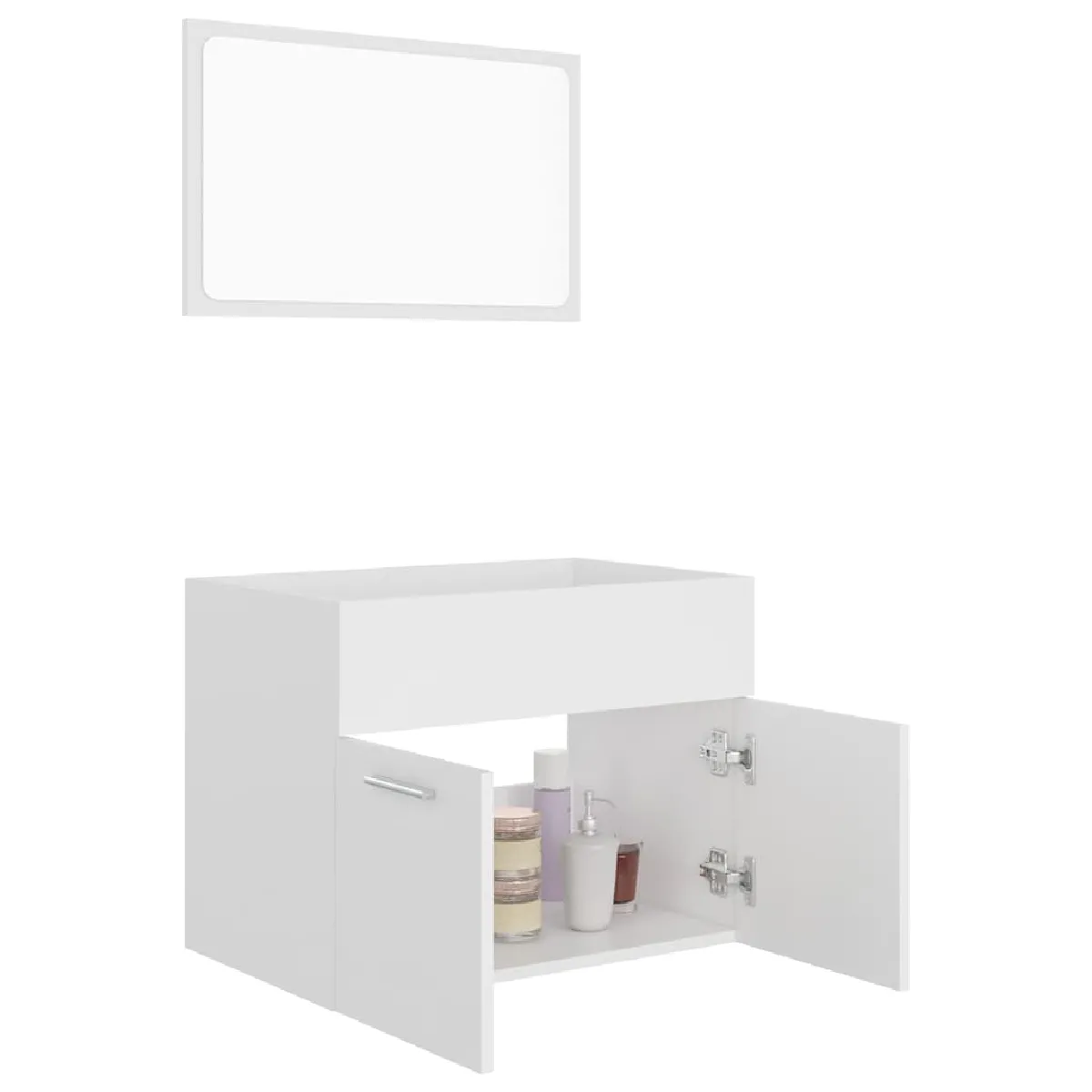 vidaXL Ensemble salle de bain blanc