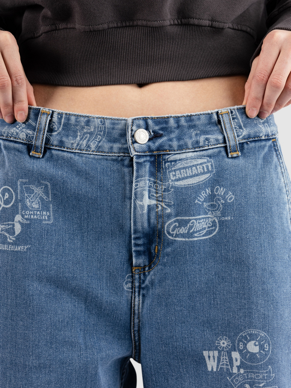 Carhartt WIP Stamp Jeans stamp print/blue