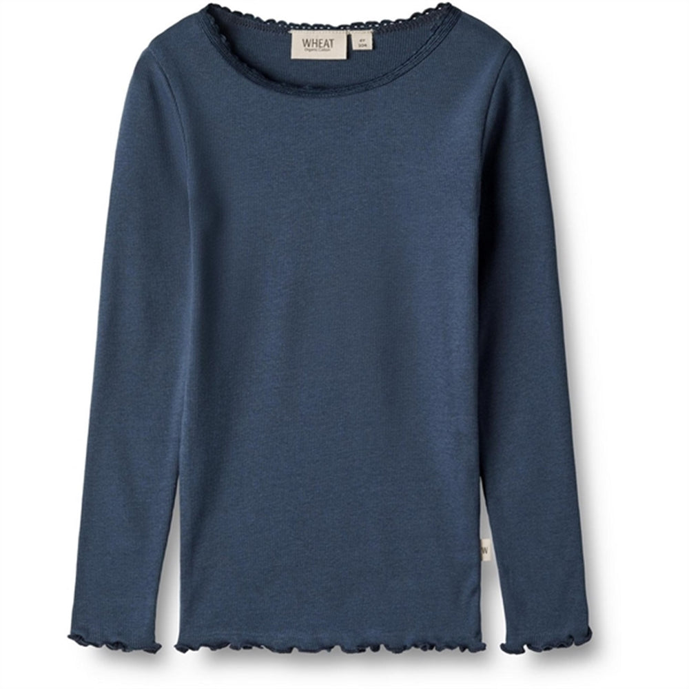 Blue Waves Rib Bluse Reese - Wheat → Luksusbaby.dk