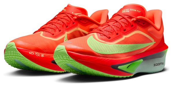 Chaussures Running Nike Zoom Fly 6 Fast Pack Rouge/Vert Homme