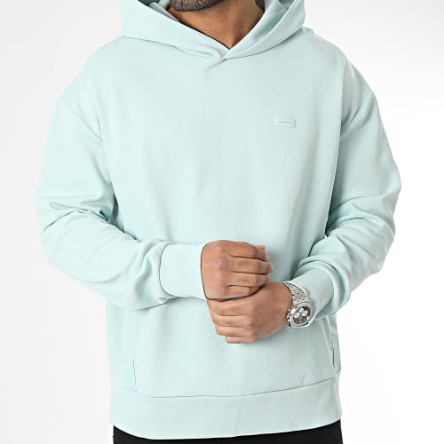 Sweat Capuche Logo Tape Comfort 1100 Vert Clair