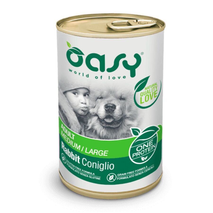 OASY DOG CAN ADULTO M/L RABBIT 400G