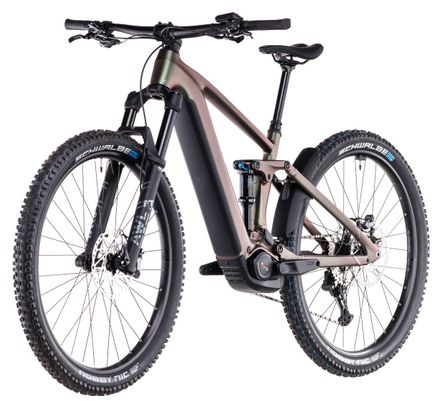VTT Électrique Tout-Suspendu Cube Stereo Hybrid One44 EXC 800 Shimano Deore XT 12V 800 Wh 29'' Vert Orange Stellar Shiftiris 2025