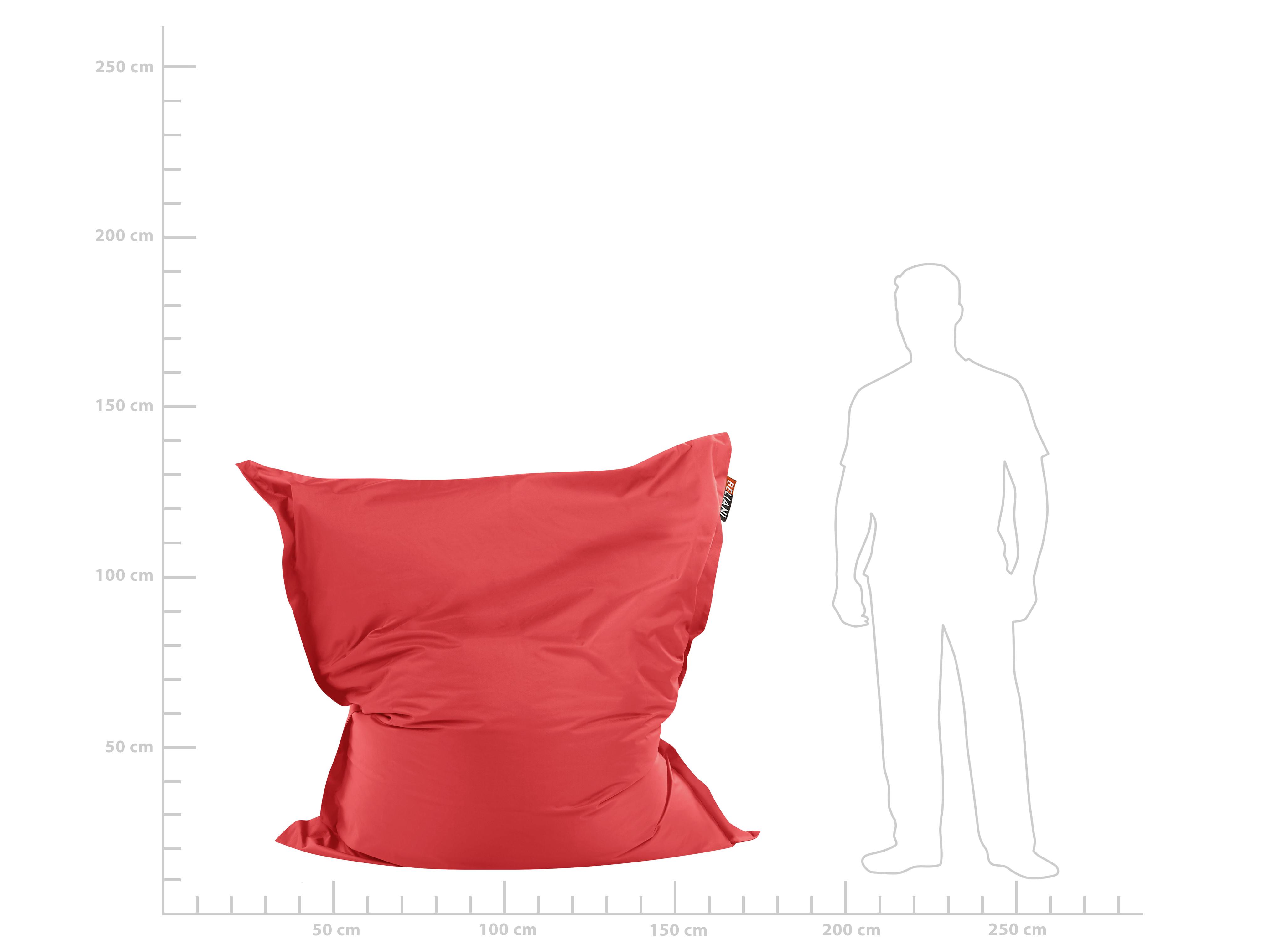 Zitzak 300 L FUZZY 140 cm 180 cm Rood