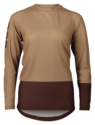 Maillot Manches Longues Femme Poc MTB Pure Marron Foncé/Clair