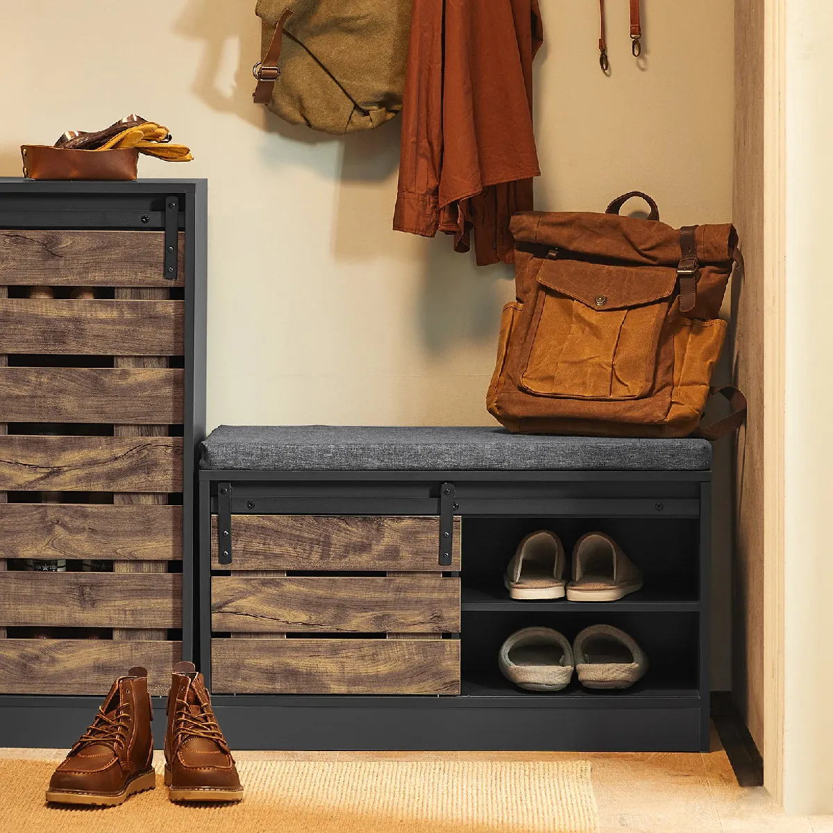 SoBuy FSR120-HG Banc à chaussures